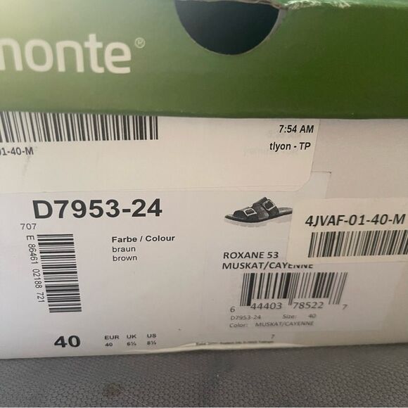 Remonte Size 9 Brown Leather Sandals Open Toe Spring Summer Comfort Shoes - Picture 3 of 3